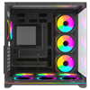 Rampage KAIZER Tempered Glass 7*12cm ARGB Kumandalı Siyah ATX Gaming Kasa