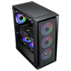 VENTO VG17F Tempered Glass USB 3.0 Mesh RGB ATX Mid Tower Kasa + FSP 550W PSU