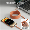 Bix T4CC-BL 65W USB-C To USB-C Manyetik Örgülü Mavi Şarj Kablosu 1 Metre