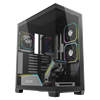 FAZEON F14 750W 80+ Bronze Tempered Glass Mesh 4x ARGB Fanlı Type-C Siyah ATX Bilgisayar Kasası
