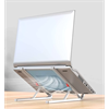Bix Saiji X2 Taşıma Çantalı Alüminyum Beyaz Notebook Laptop Standı