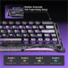 GravaStar Mercury V60 Pro Manyetik Switch RGB İngilizce Q Cyber Frost Black Kablolu Gaming Klavye