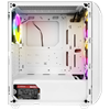 Rampage ZUKO 600W 80 Plus Bronze Rainbow 4 Adet Fanlı Temper Camlı Beyaz Oyuncu Kasası