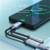 VegGieg Type-C 3.5mm Kulaklık ve Type-C Şarj Dönüştürücü Adaptör