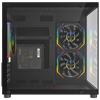 Rampage LUMID 750W 80+ Bronze Tempered Glass 3*12cm ARGB Siyah mATX Gaming Kasa