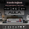 Aula F75 Max GrayWood V4 Switch Hot Swap RGB TKL Comic Türkçe Kablosuz Mekanik Gaming Klavye