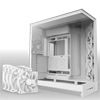 NZXT H9 Flow Large Dual-Chamber Tempered Glass USB 3.2 Beyaz ATX Mid Tower Kasa