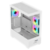 Rampage CALIBRE 750W 80+ Bronze Tempered Glass USB3.0 ARGB ATX Beyaz Gaming Kasa