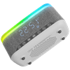 MIKADO MD-W8 10W 1200mAh RGB Gri Bluetooth Kablosuz Şarj Alarmlı Saat Speaker Hoparlör