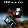 BIX Pulse 1 4K 30FPS 20MP WI-FI Su Geçirmez Kılıflı Siyah Ekranlı Kask Aksiyon Kamera ve Aksesuar Seti