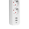 S-link SPG03TC 1.5mm Bakır 750 USB Type-C Joule 3lü Anahtarlı Akım Korumalı Beyaz Priz