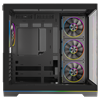 GameBooster NYVRA SYNC X 850W 80+ Bronze ATX3.1 Gen5.1 SeaView ARGB ATX Mid Tower Siyah Kasa