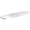 Rampage KM-R57 SERAPHIC RGB Beyaz Klavye Mouse Set