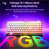Aula Hero 84 He Black King Switch Hot Swap RGB Beyaz Kablosuz Gaming Klavye