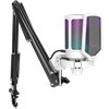 Fifine Ampligame A6TW RGB Yayıncı USB Beyaz Mikrofon Seti