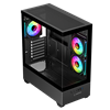 Rampage CALIBRE 750W 80+ Bronze Tempered Glass USB3.0 ARGB ATX Siyah Gaming Kasa