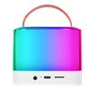 MIKADO MD-16BT Favorite 5W RGB 1200mAh Bluetooth Beyaz Mikrofonlu Karaoke Taşınabilir  Hoparlör