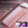 Aula Hero 68 HE Black King Switch Hot Swap TKL RGB Neon Pembe Kablolu Gaming Klavye