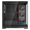 GameBooster NYVRA SYNC 850W 80+ Bronze ATX3.1 Gen5.1 SeaView ARGB ATX Mid Tower Siyah Kasa