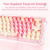 GravaStar Mercury V60 Manyetik Switch RGB İngilizce Q Crystal Rose Kablolu Gaming Klavye