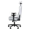 Pixel Shift Kumaş Beyaz Oyuncu Koltuğu