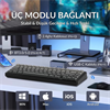 Aula F65 GrayWood V3 Switch Hot Swap TKL RGB Gri Kablosuz Gaming Klavye