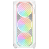Rampage ZUKO 600W 80 Plus Bronze Rainbow 4 Adet Fanlı Temper Camlı Beyaz Oyuncu Kasası