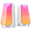 MIKADO MD-188  2.0 5W*2 RGB Beyaz Bluetooth Gaming Speaker Hoparlör