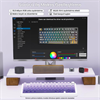 Aula F75 Seiya Switch Hot Swap TKL RGB Mor Kablosuz Gaming Klavye