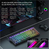 Aula Hero 68 HE Jade King Switch Hot Swap TKL RGB Neon Şeffaf Siyah Kablolu Gaming Klavye