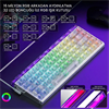 Aula Hero 68 HE Silver Switch Hot Swap TKL RGB Neon Şeffaf Beyaz Kablolu Gaming Klavye
