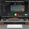 Aula F75 Seiya Switch Hot Swap TKL RGB Desenli Beyaz Kablosuz Gaming Klavye