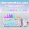 GravaStar Mercury K1 Lite RGB Linear Switch İngilizce Q Lumen Rose Kablosuz Gaming Klavye