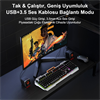 Aula A200 2*3W RGB Siyah Gaming Hoparlör
