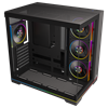 GameBooster NYVRA SYNC X 850W 80+ Bronze ATX3.1 Gen5.1 SeaView ARGB ATX Mid Tower Siyah Kasa