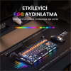 GravaStar Mercury K1 Pro RGB Lineer Switch İngilizce Q CyberFlare Kablosuz Gaming Klavye