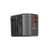 S-link SL-WL20PD 20W 2XUSB 2.4A+PD 100-240V Universal Çevirici Priz Adaptörü