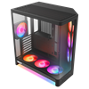 NZXT H6 RGB+ Tempered Glass USB 3.2 USB-C Siyah ATX Kasa