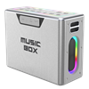 HiFuture MusicBox 100W Karaoke Sistemi Gümüş Taşınabilir Hoparlör