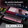 Aula F99 Pro Reaper Switch Hot Swap RGB Grandya Pembe Kablosuz Gaming Klavye