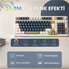 Aula S99 PRO Retro RGB Lacivert Kablosuz Gaming Klavye