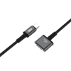 Bix BXM3C 140W Type-C to Magsafe Mac Uyumlu Manyetik Örgülü Şarj Kablosu 2 Metre