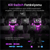 GravaStar Mercury V75 RGB Manyetik Switch Türkçe Q Transparent Black Kablolu Gaming Klavye