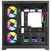 Rampage KAIZER Tempered Glass 7*12cm ARGB Kumandalı Siyah ATX Gaming Kasa