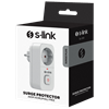 S-link SL-010 16A/250V 750 Joule Tekli Anahtarlı Akım Korumalı Priz