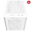 ASUS A21 PLUS Tempered Glass ARGB Beyaz USB 3.2 mATX Kasa