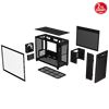 ASUS Prime AP201 Temperli Cam USB 3.2 Type-C Siyah MicroATX Small Tower Kasa