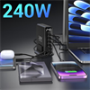 Juo 240W GaN PD 3.1 4 Type-C + 2 USB-A iPhone & MacBook & Laptop Uyumlu Şarj Aleti