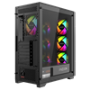 FAZEON F11 PLUS 650W 80+ Bronze Tempered Glass Mesh 4x RGB Fanlı Siyah ATX Bilgisayar Kasası