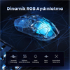 GravaStar Mercury X Air RGB 32000 DPI 8000Hz Onyx Crystal Kablosuz Gaming Mouse